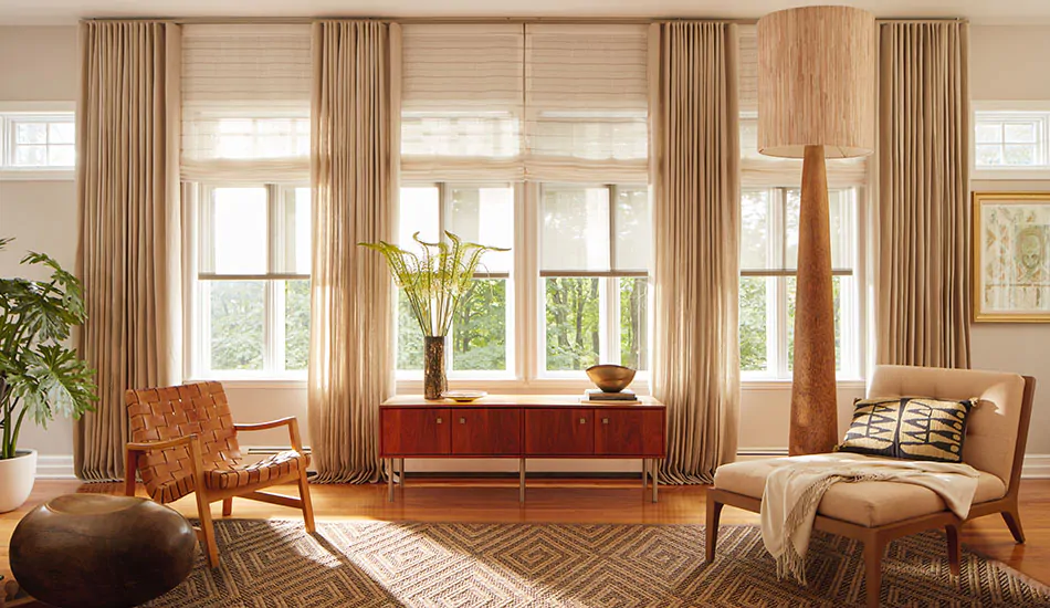 Layered Window Treatments